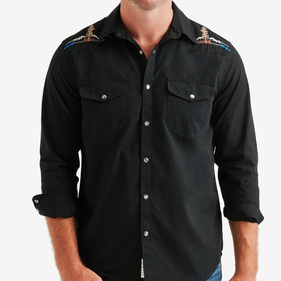 LUCKY BRAND Santa Fe Classic Embroidered Western - Picture 1 of 7